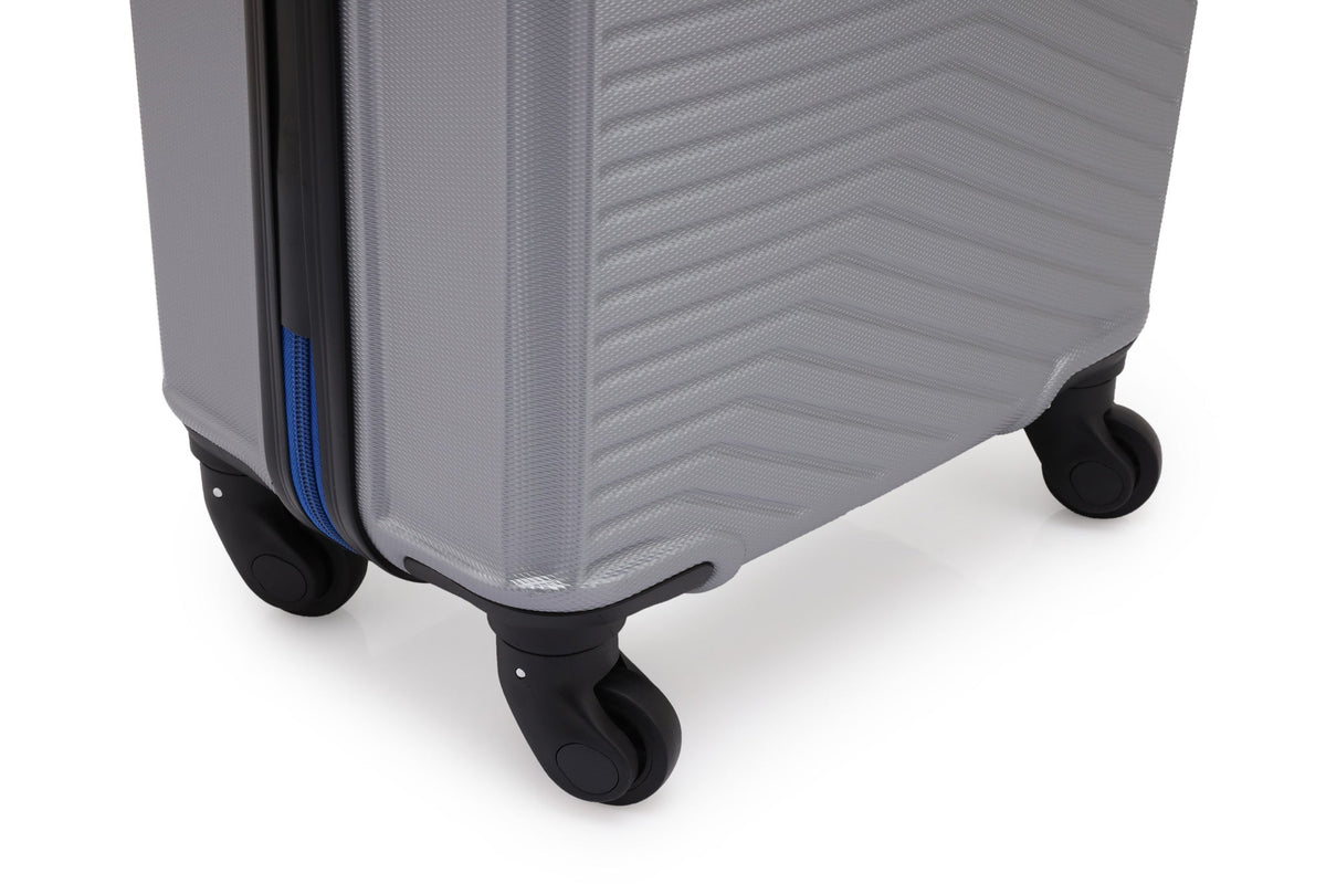 SWISS ALPINE - מזוודת טרולי עלייה למטוס 20" בצבע כסף - MASHBIR//365