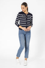 קרדיגן פסים כחול כהה | קנת קול