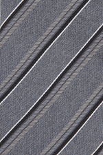 KENNETH COLE - עניבת פסים בצבע אפור - MASHBIR//365