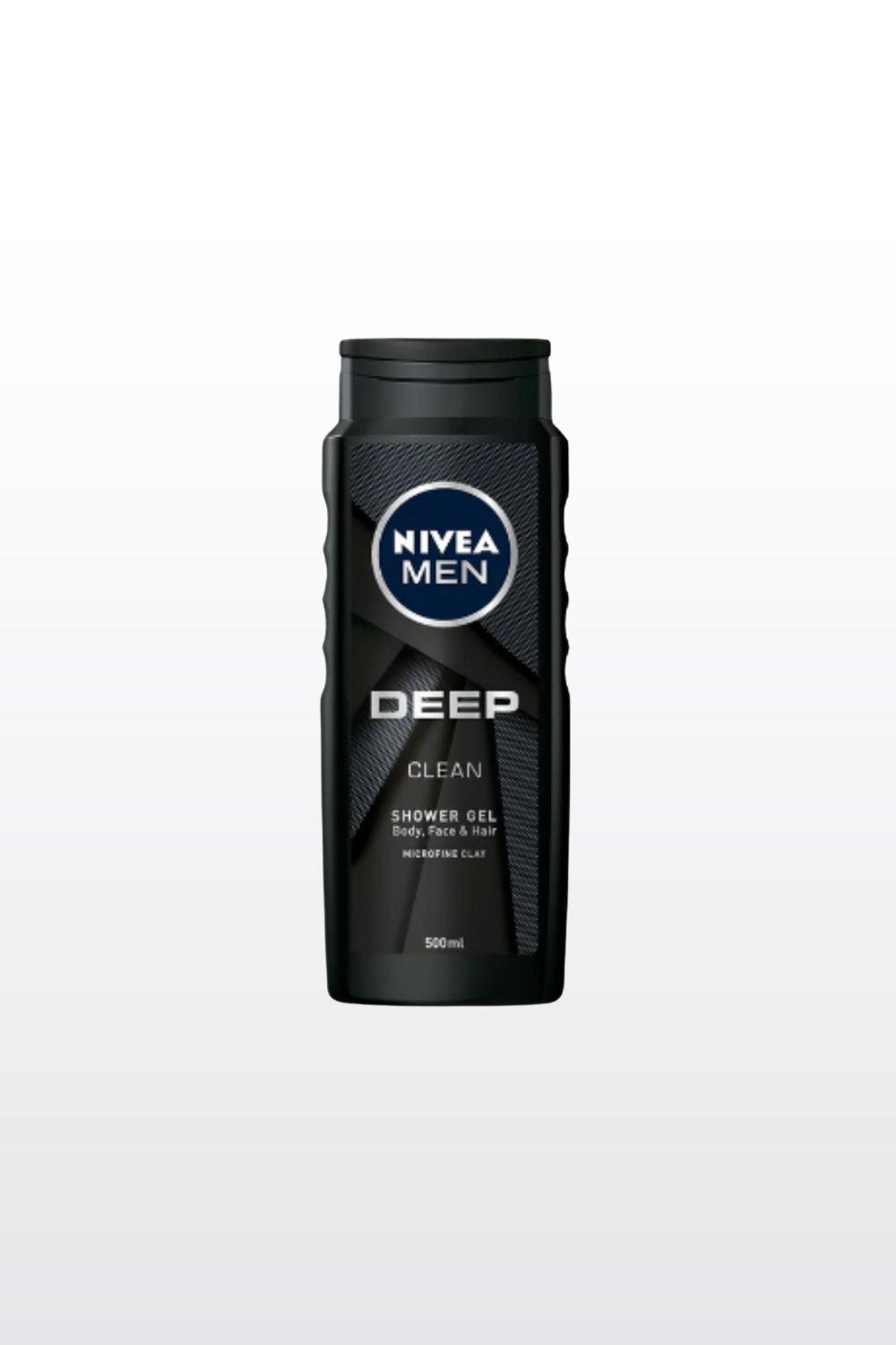 NIVEA - NIVEA MEN DEEP ג'ל רחצה 3 ב-1 500 מ"ל - MASHBIR//365