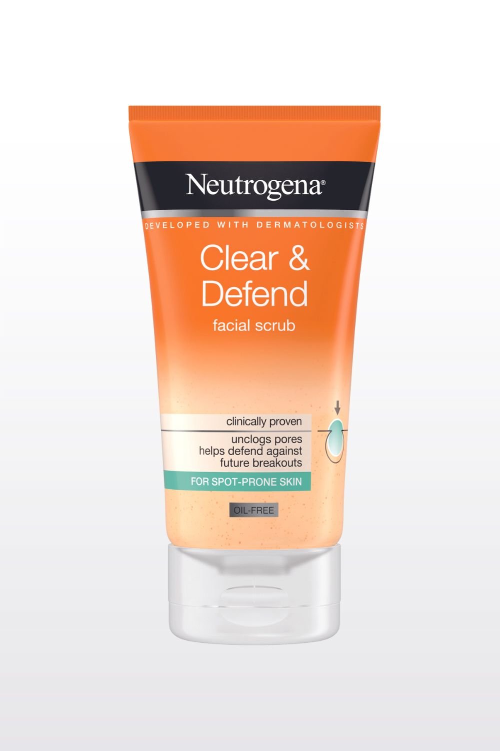 Neutrogena - ניוטרוגינה קליר דיפנד תרחיץ גרגירים 150מ"ל - MASHBIR//365