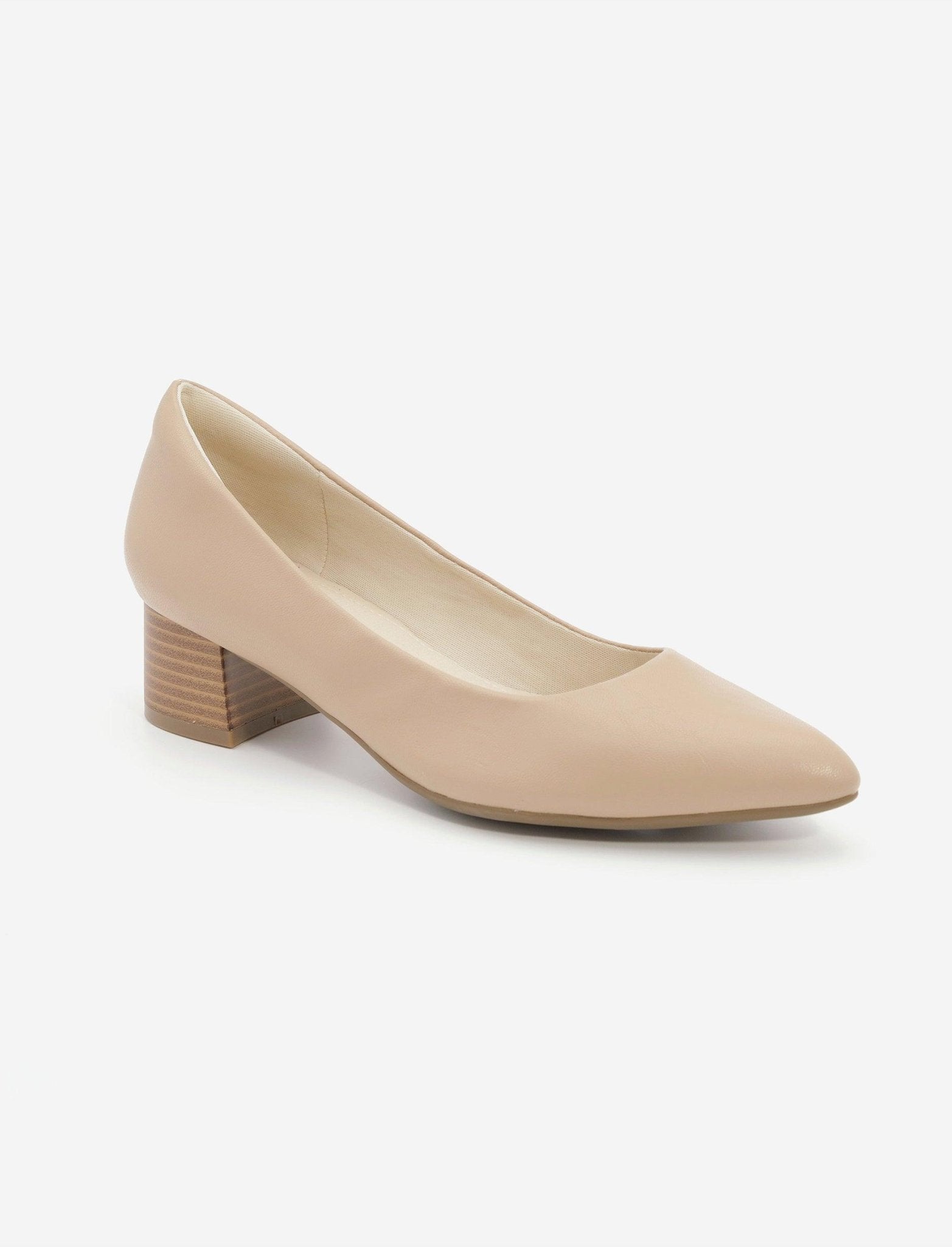 SEVENTYNINE - נעל עקב בצבע שמנת - MASHBIR//365