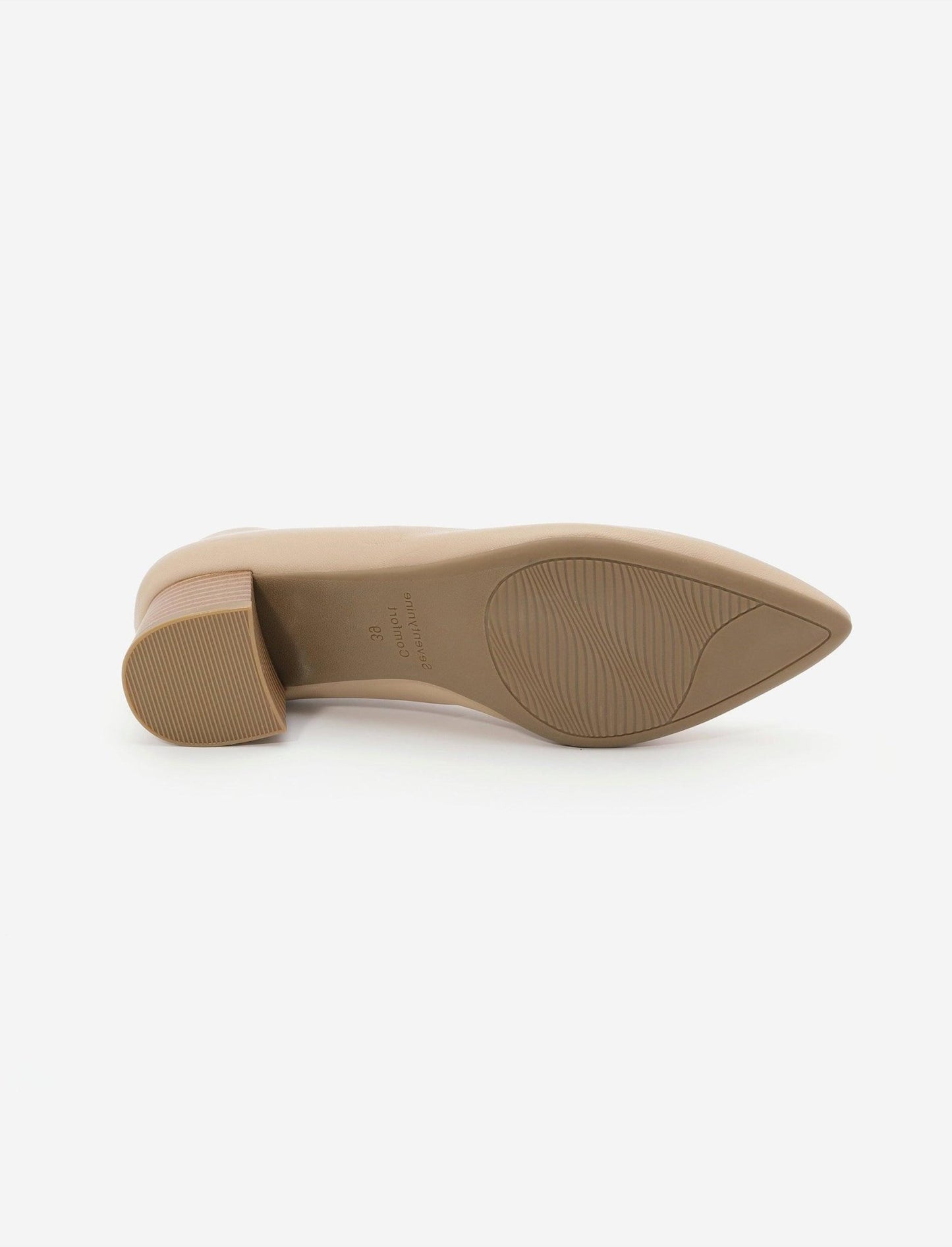 SEVENTYNINE - נעל עקב בצבע שמנת - MASHBIR//365