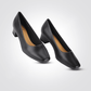 LADY COMFORT - נעל עקב חרטום מרובע בצבע שחור - MASHBIR//365 - 3