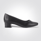 LADY COMFORT - נעל עקב חרטום מרובע בצבע שחור - MASHBIR//365 - 1