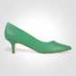 LADY COMFORT - נעל עקב שפיץ בצבע ירוק - MASHBIR//365 - 1