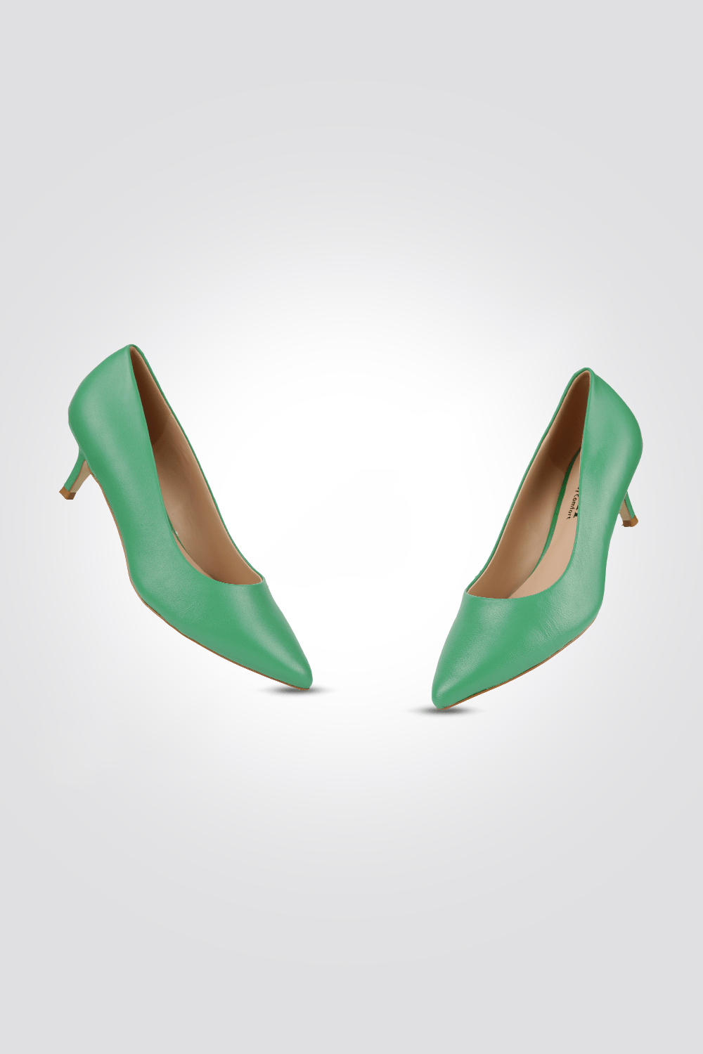 LADY COMFORT - נעל עקב שפיץ בצבע ירוק - MASHBIR//365