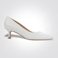 LADY COMFORT - נעל עקב שפיץ בצבע לבן - MASHBIR//365 - 1