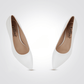 LADY COMFORT - נעל עקב שפיץ בצבע לבן - MASHBIR//365 - 3