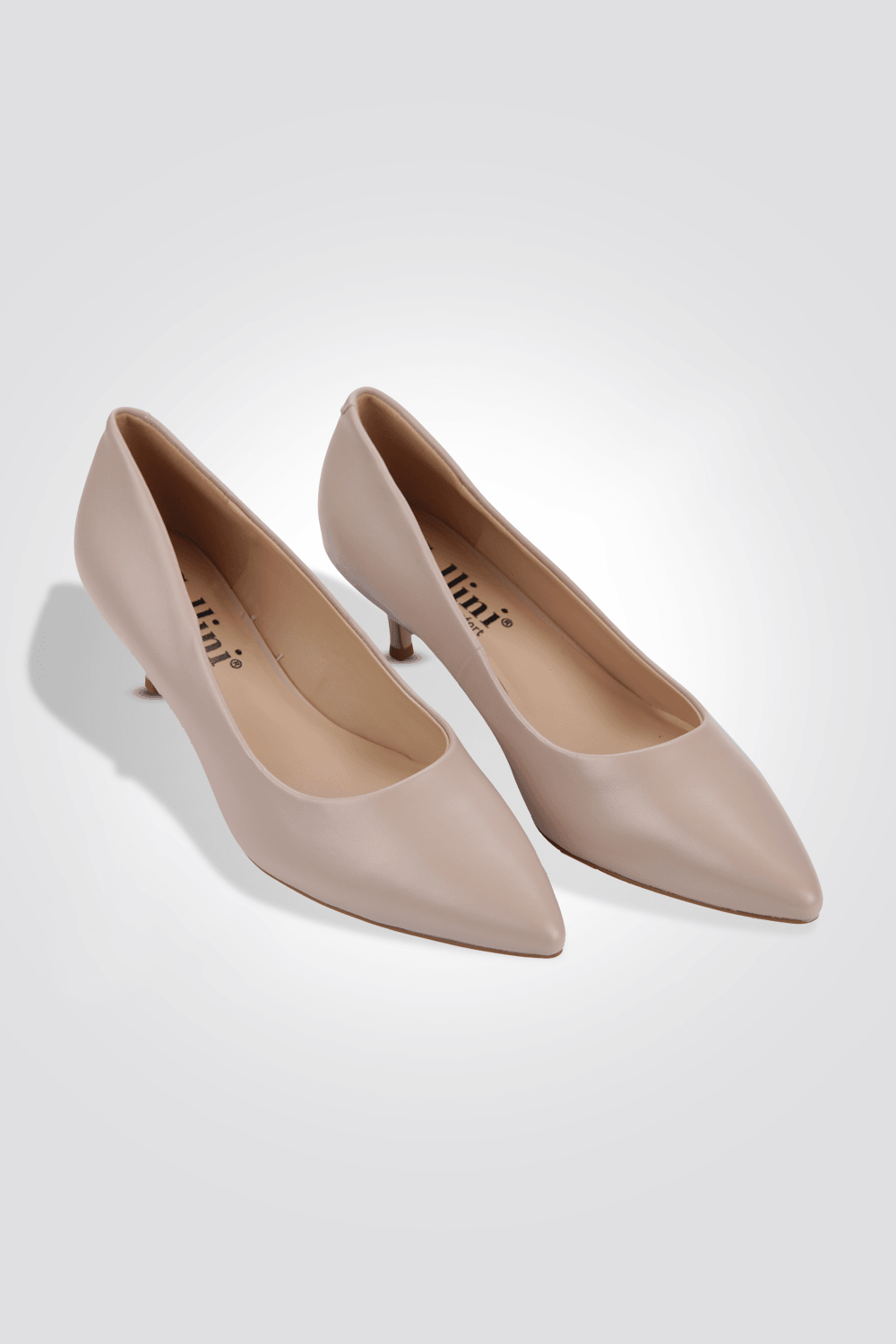 LADY COMFORT - נעל עקב שפיץ בצבע ניוד - MASHBIR//365