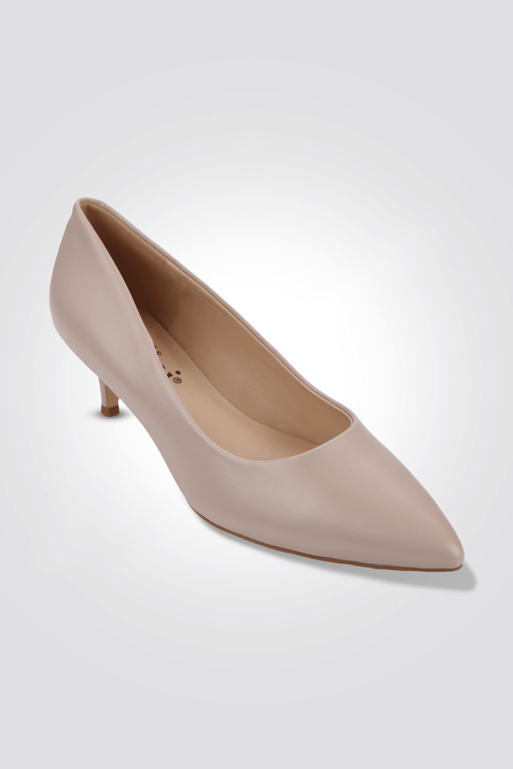 LADY COMFORT - נעל עקב שפיץ בצבע ניוד - MASHBIR//365