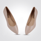 LADY COMFORT - נעל עקב שפיץ בצבע ניוד - MASHBIR//365 - 3