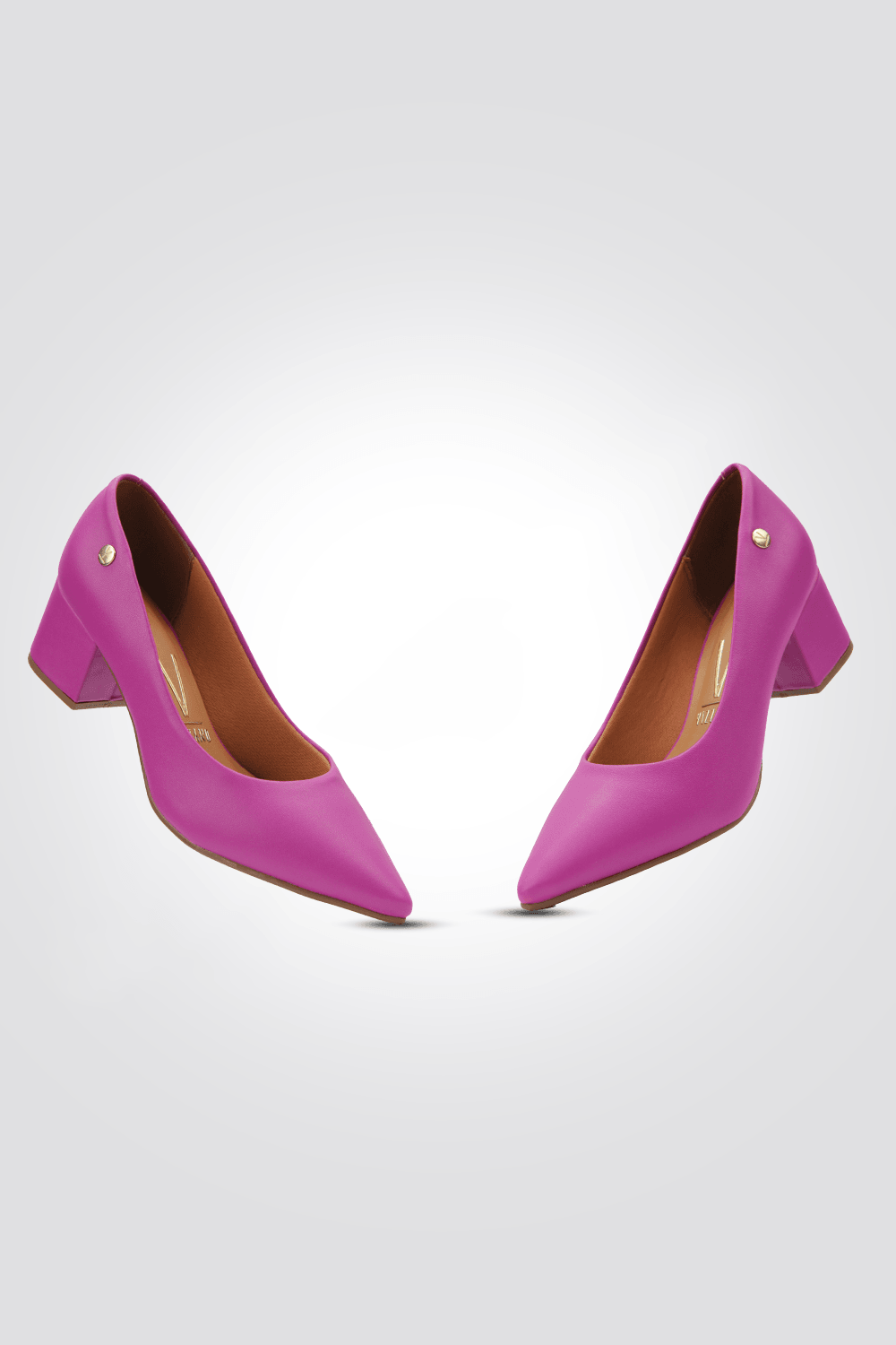 LADY COMFORT - נעל עקב שפיץ בצבע סגול - MASHBIR//365