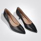 LADY COMFORT - נעל עקב שפיץ בצבע שחור - MASHBIR//365 - 2