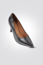 VIZZANO - נעל עקב שפיץ בצבע שחור מטאל - MASHBIR//365