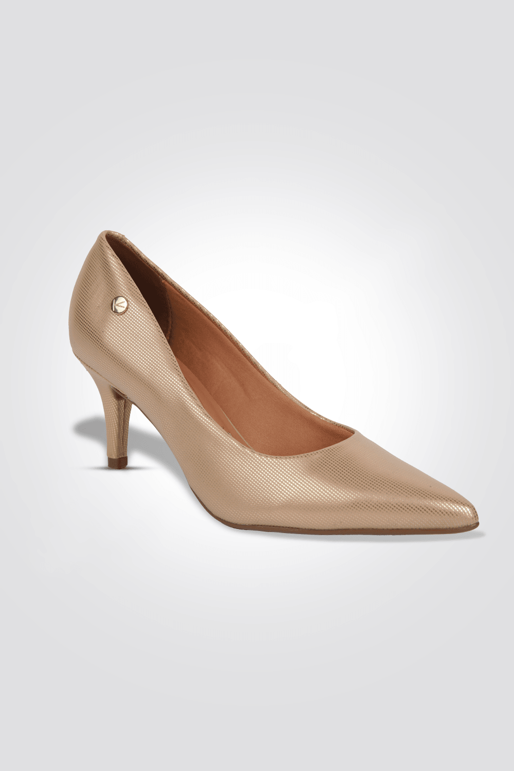 VIZZANO - נעל עקב שפיץ בצבע זהב מטאל - MASHBIR//365