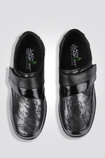 LADY COMFORT - נעל עם סקוטצ דמוי עור בצבע שחור - MASHBIR//365