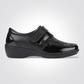 LADY COMFORT - נעל עם סקוטצ דמוי עור בצבע שחור - MASHBIR//365 - 1