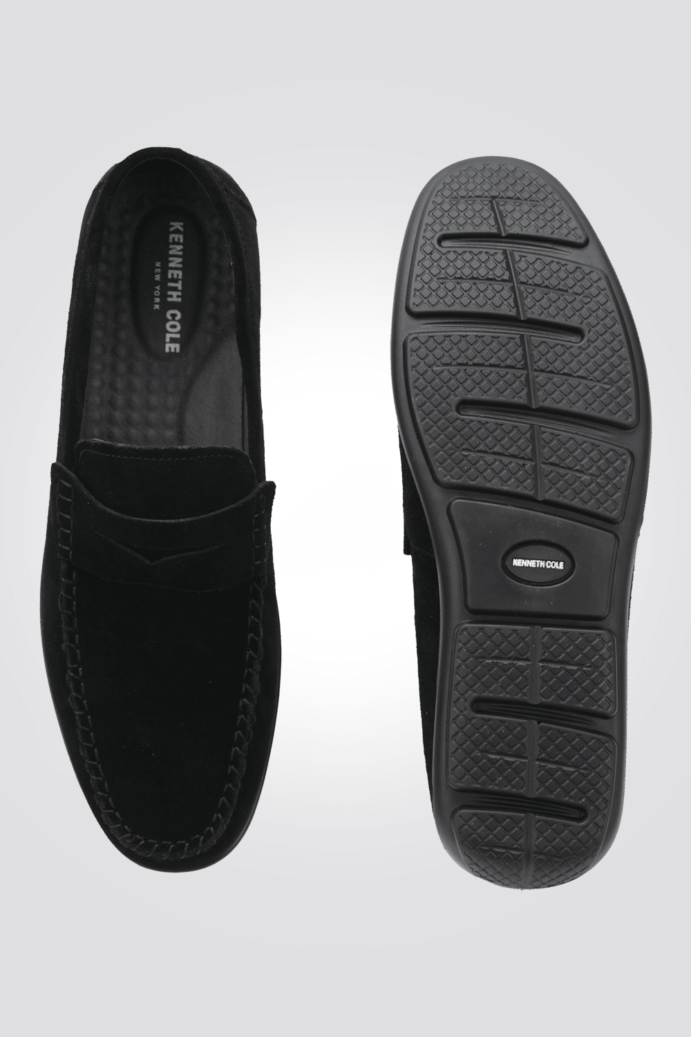 KENNETH COLE - נעל מוקסין לגבר בצבע בשחור - MASHBIR//365