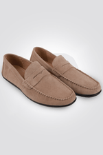 KENNETH COLE - נעל מוקסין לגבר בצבע בז' - MASHBIR//365