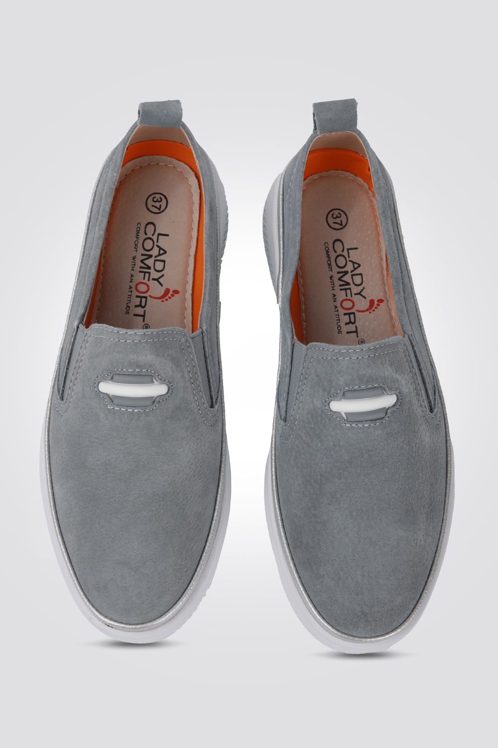 LADY COMFORT - נעל נוחות לנשים בצבע אפור - MASHBIR//365