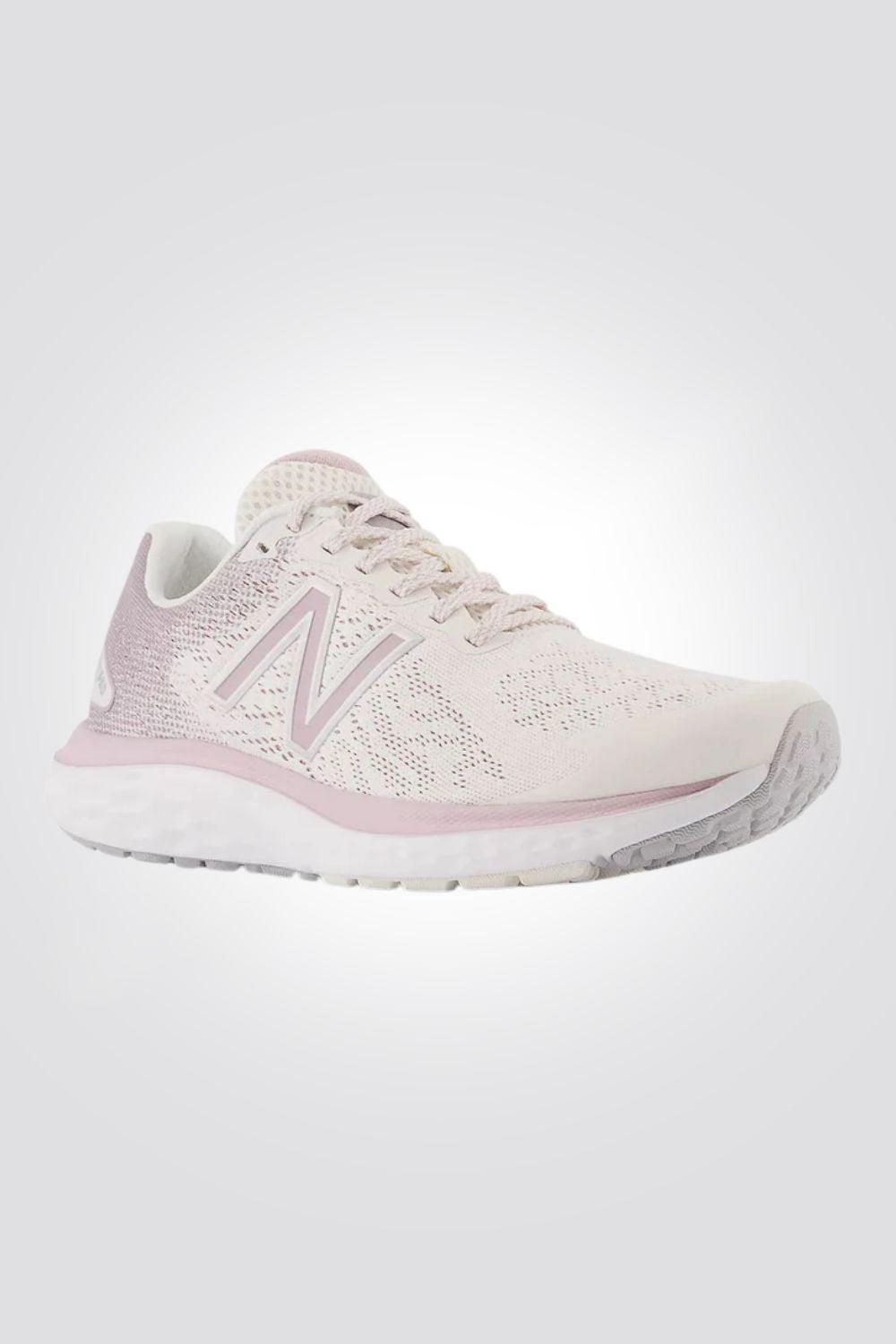 NEW BALANCE - נעל ריצה לנשים W680 בצבע לבן וורוד - MASHBIR//365