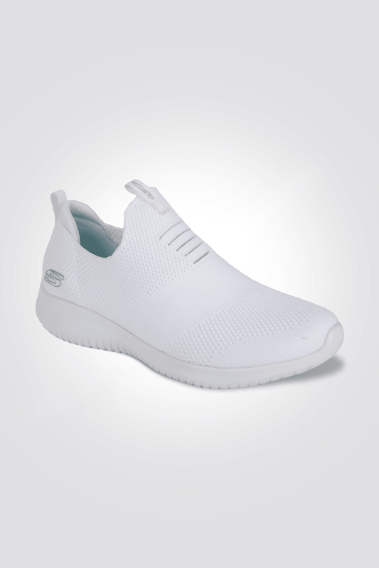 SKECHERS - נעל ספורט לנשים Stretch Flat Knit Sock Bootie בצבע לבן - MASHBIR//365