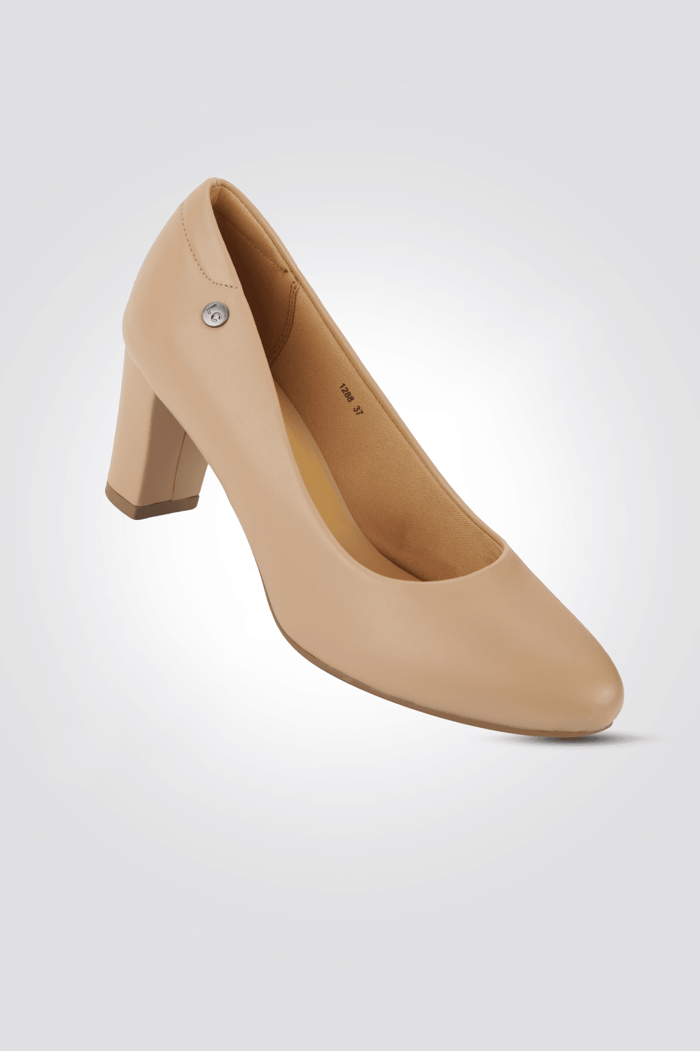 LADY COMFORT - נעל סירה עקב בצבע בז' - MASHBIR//365