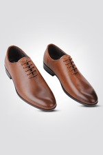 KENNETH COLE - נעל עור אלגנטית בצבע חום - MASHBIR//365