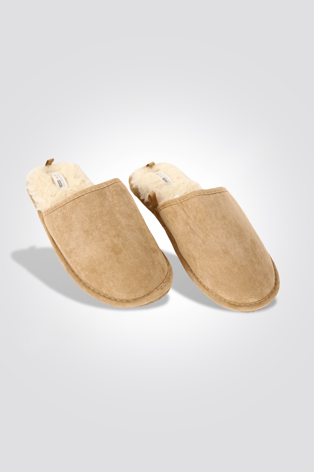 DELTA - נעלי בית לגברים SHERPA בצבע קאמל - MASHBIR//365