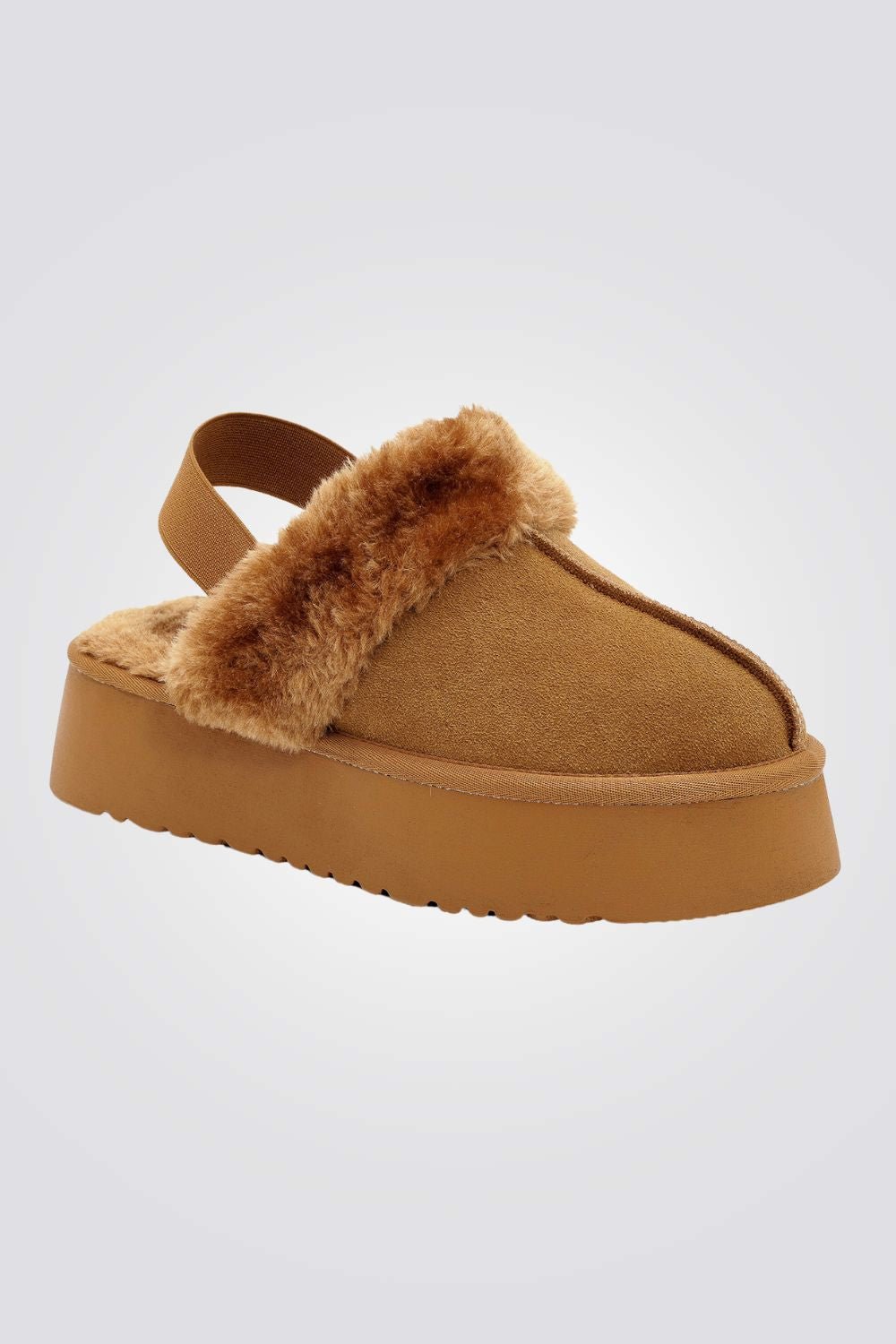 SEVENTYNINE - נעלי בית לנשים דגם אמור בצבע קאמל - MASHBIR//365