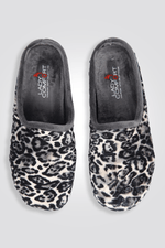 LADY COMFORT - נעלי בית מפנקות אפור מנומר - MASHBIR//365