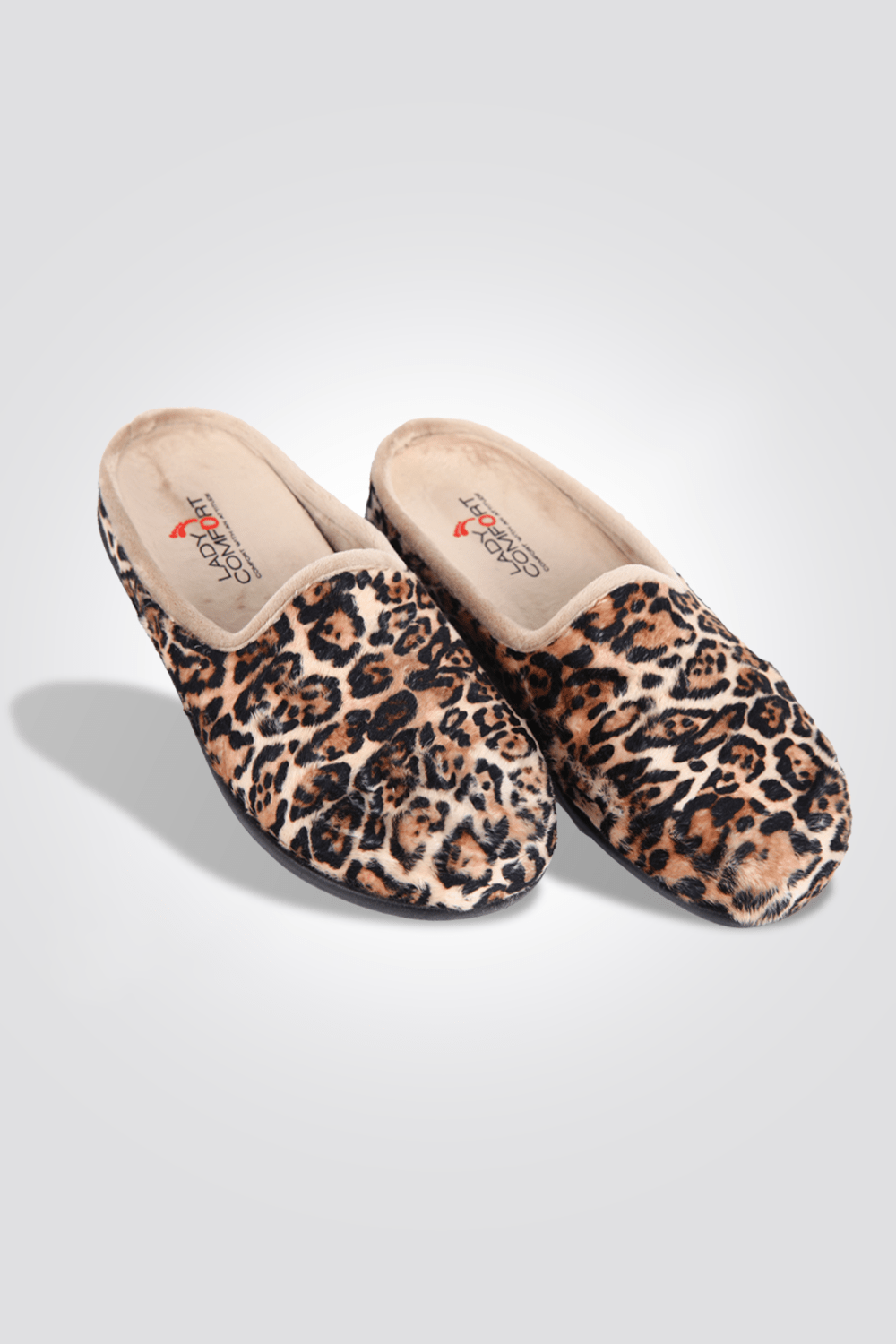 LADY COMFORT - נעלי בית מפנקות חום מנומר - MASHBIR//365