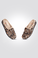 LADY COMFORT - נעלי בית מפנקות חום מנומר - MASHBIR//365