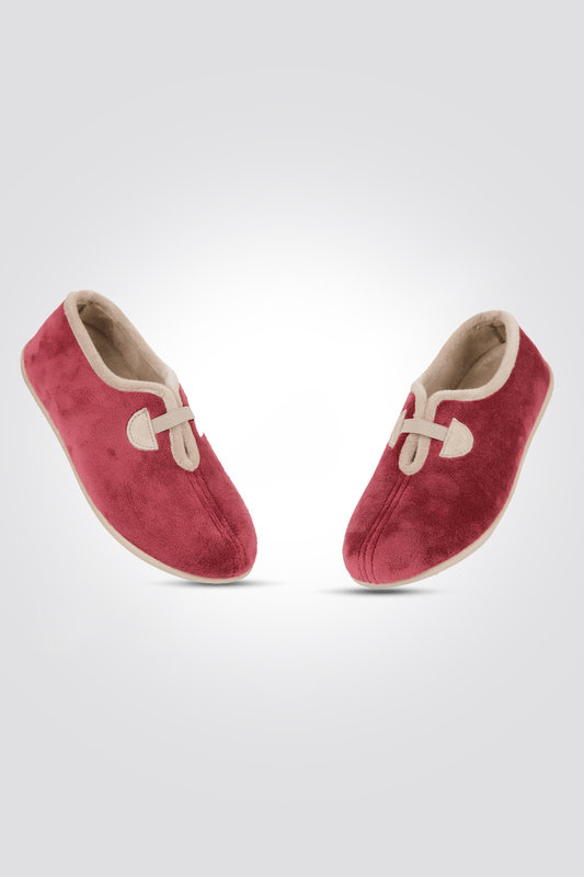 LADY COMFORT - נעלי בית סגורות לנשים בצבע בורדו - MASHBIR//365