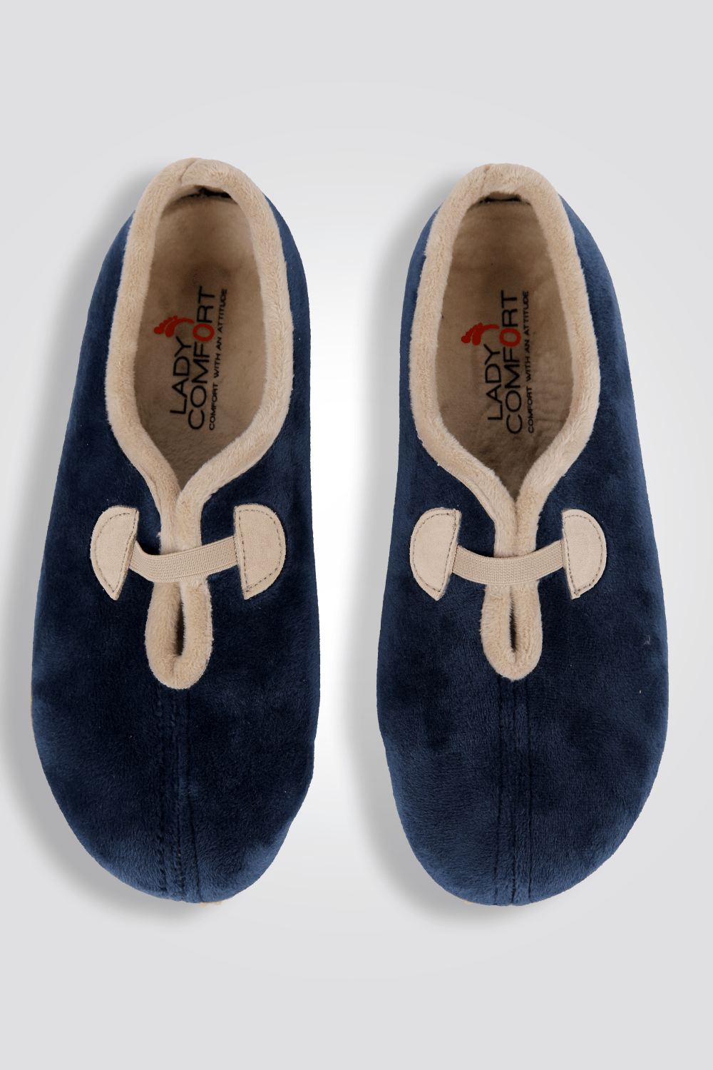 LADY COMFORT - נעלי בית סגורות לנשים בצבע כחול - MASHBIR//365
