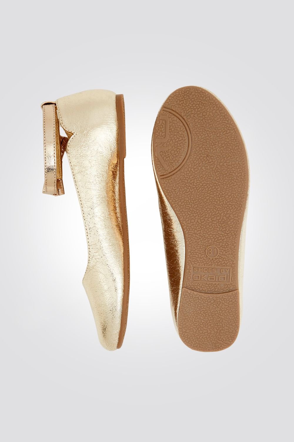 OKAIDI - נעלי בובה ילדות בצבע זהב - MASHBIR//365