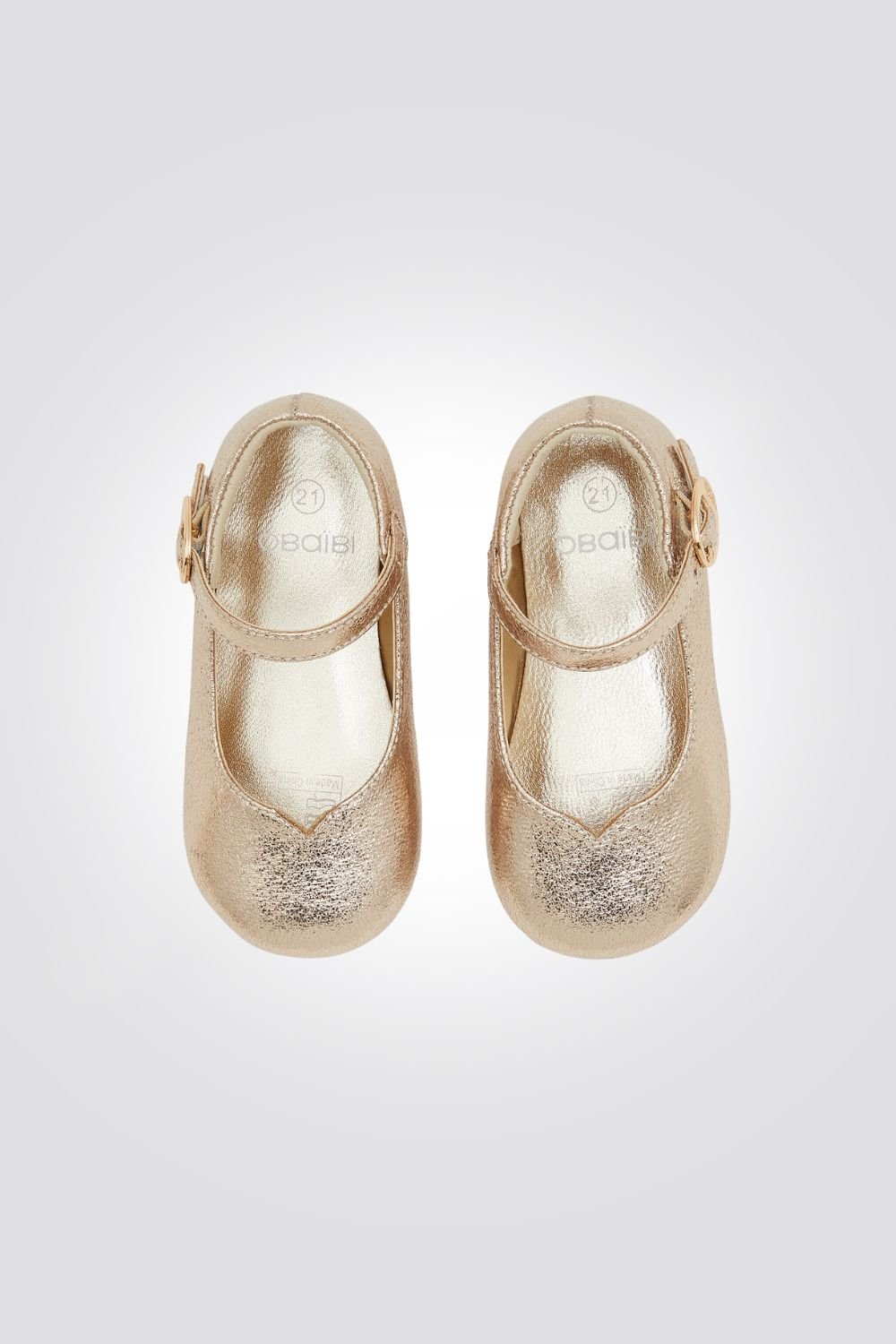 OBAIBI - נעלי בובה לתינוקות בצבע זהב - MASHBIR//365