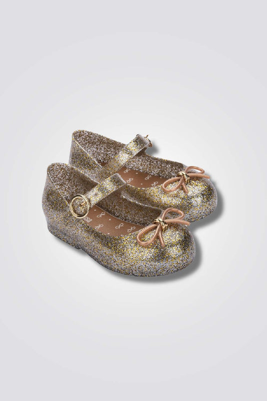 MELISSA - נעלי בובה SWEET LOVE זהב נצנצים - MASHBIR//365