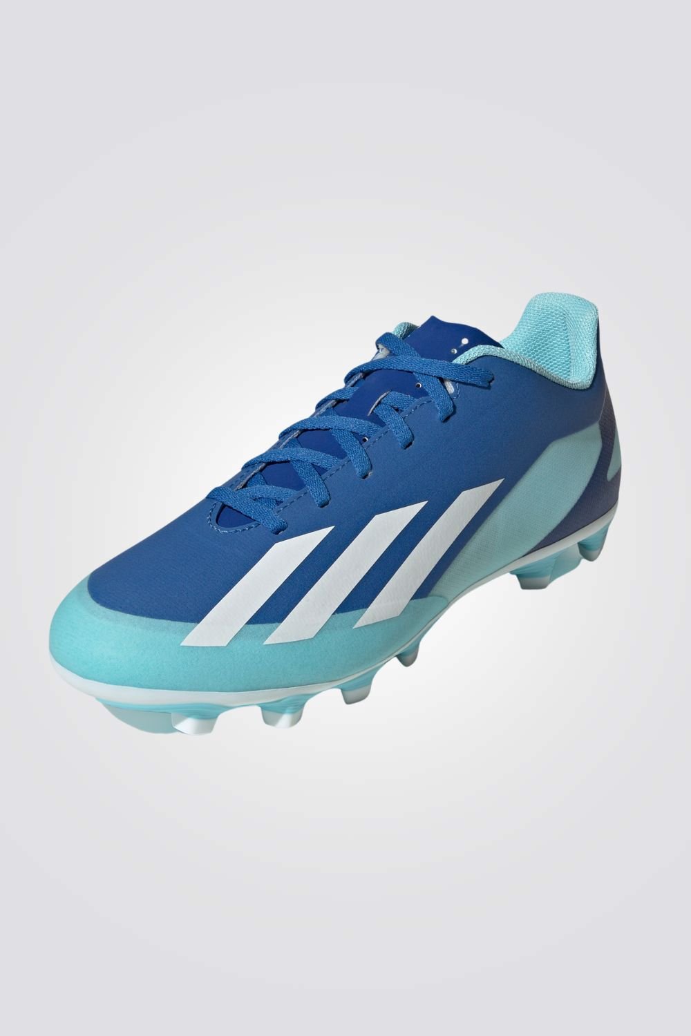 ADIDAS - נעלי כדורגל לגברים X CRAZYFAST.4 FLEXIBLE GROUND בצבע תכלת ולבן - MASHBIR//365