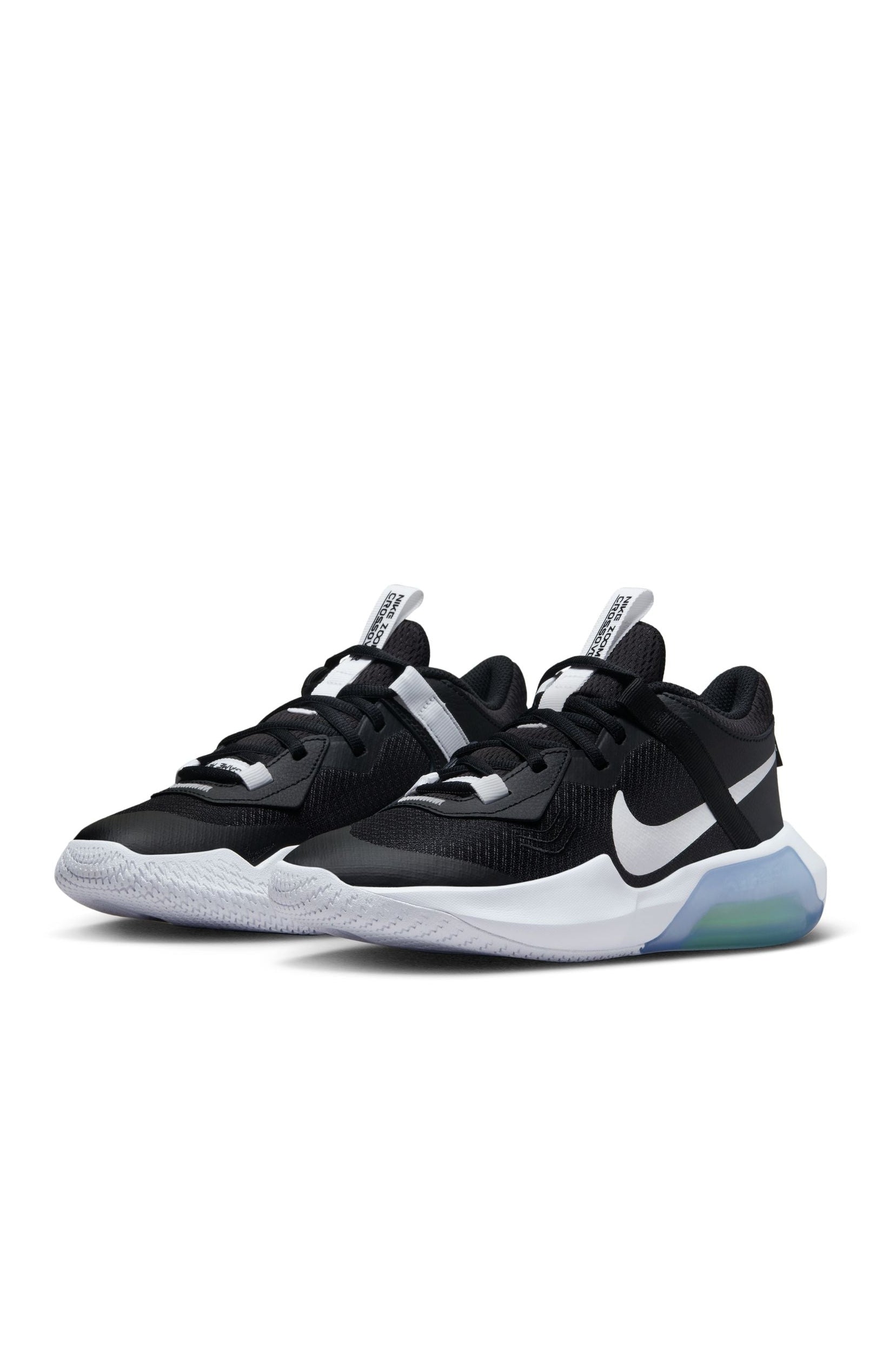 NIKE - נעלי כדורסל לנוער Air Zoom Crossover בצבע שחור ולבן - MASHBIR//365