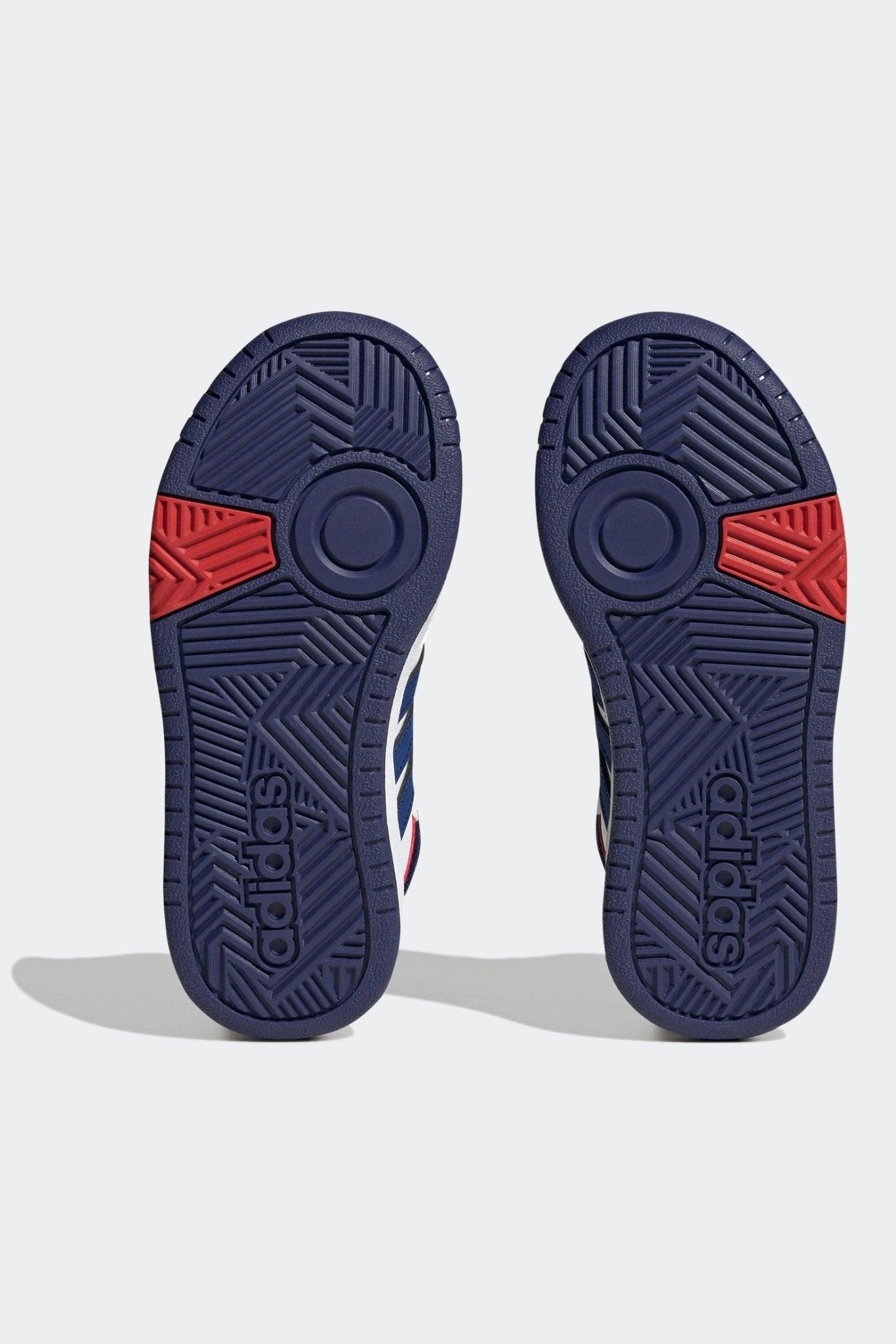 ADIDAS - נעלי כדורסל לנוער HOOPS MID 3.0 בצבע לבן וכחול - MASHBIR//365