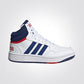 ADIDAS - נעלי כדורסל לנוער HOOPS MID 3.0 בצבע לבן וכחול - MASHBIR//365 - 1