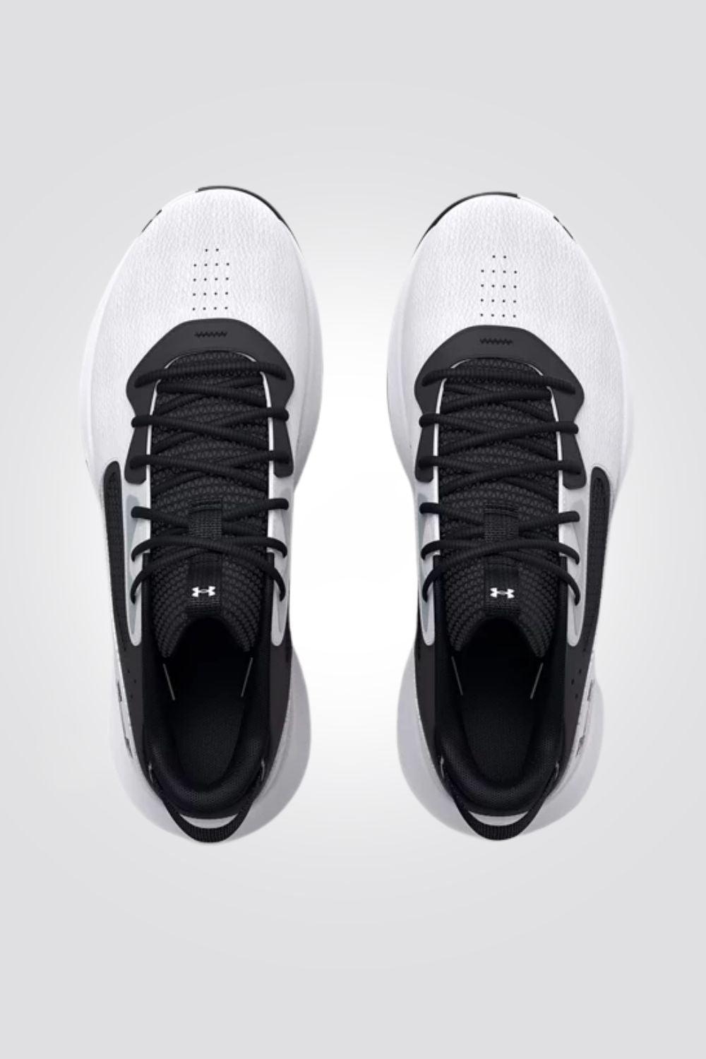 UNDER ARMOUR - נעלי כדורסל Lockdown 6 בצבע לבן ואפור - MASHBIR//365