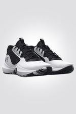 UNDER ARMOUR - נעלי כדורסל Lockdown 6 בצבע לבן ואפור - MASHBIR//365