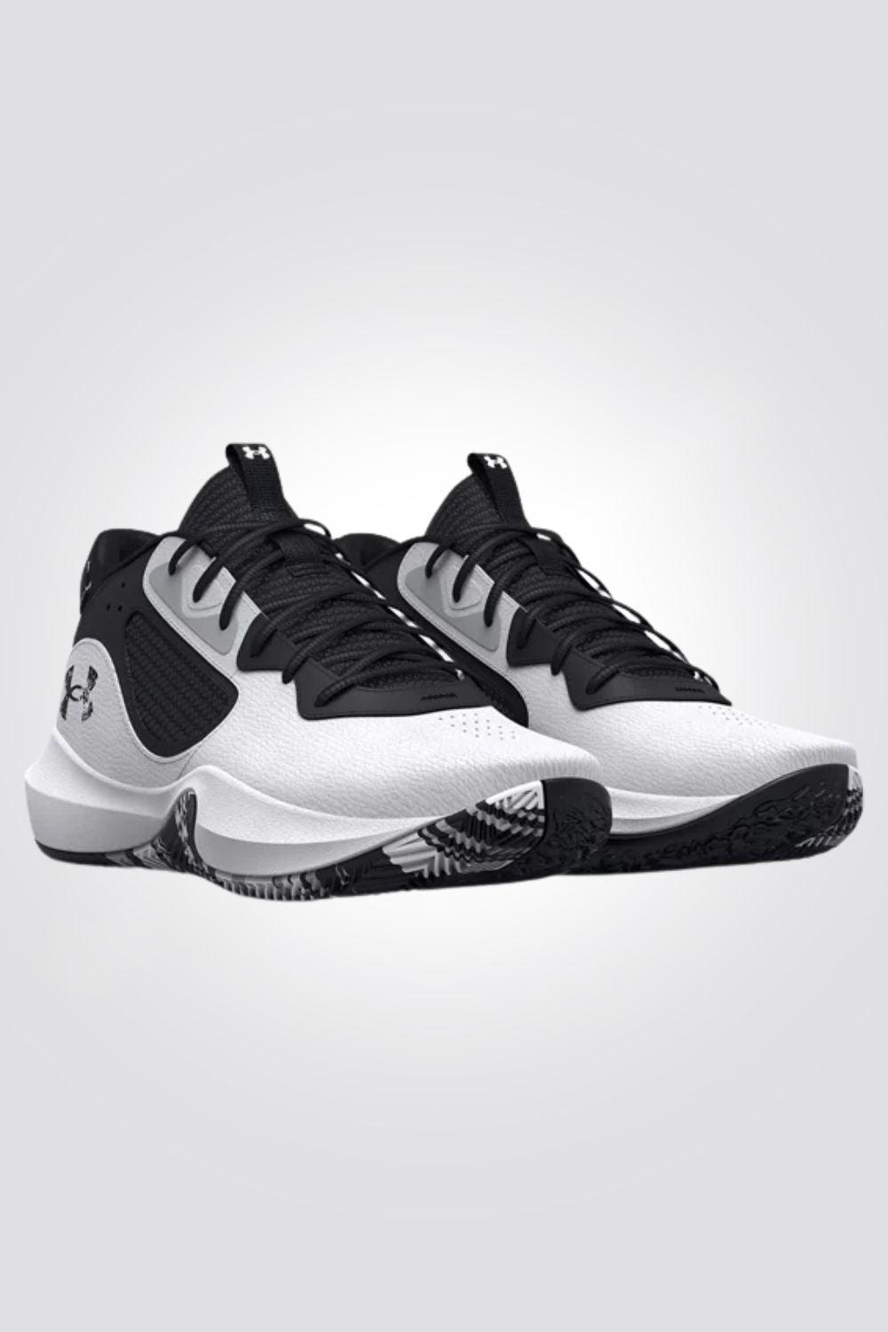 UNDER ARMOUR - נעלי כדורסל Lockdown 6 בצבע לבן ואפור - MASHBIR//365