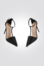 KENNETH COLE - נעלי עקב מפוספס 10 ס"מ בצבע שחור - MASHBIR//365