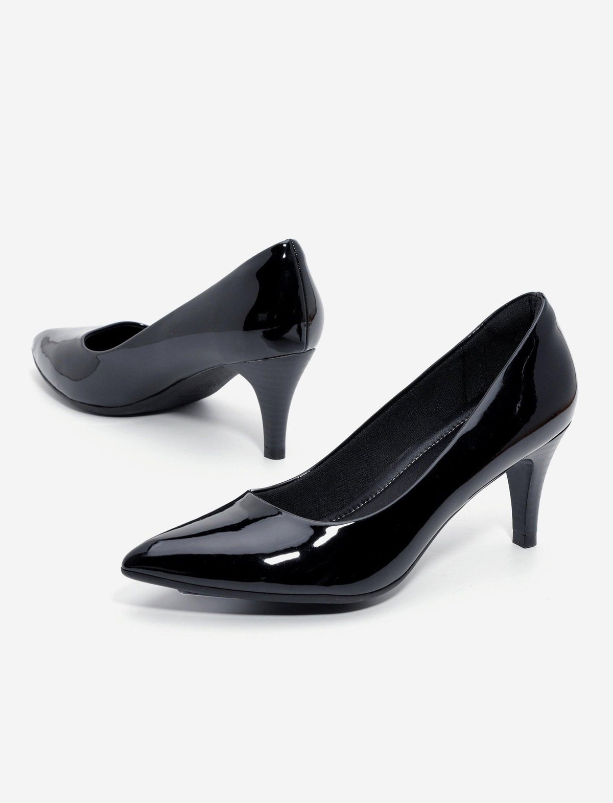 SEVENTYNINE - נעלי עקב סירה לנשים דגם 807 בצבע שחור לקה - MASHBIR//365