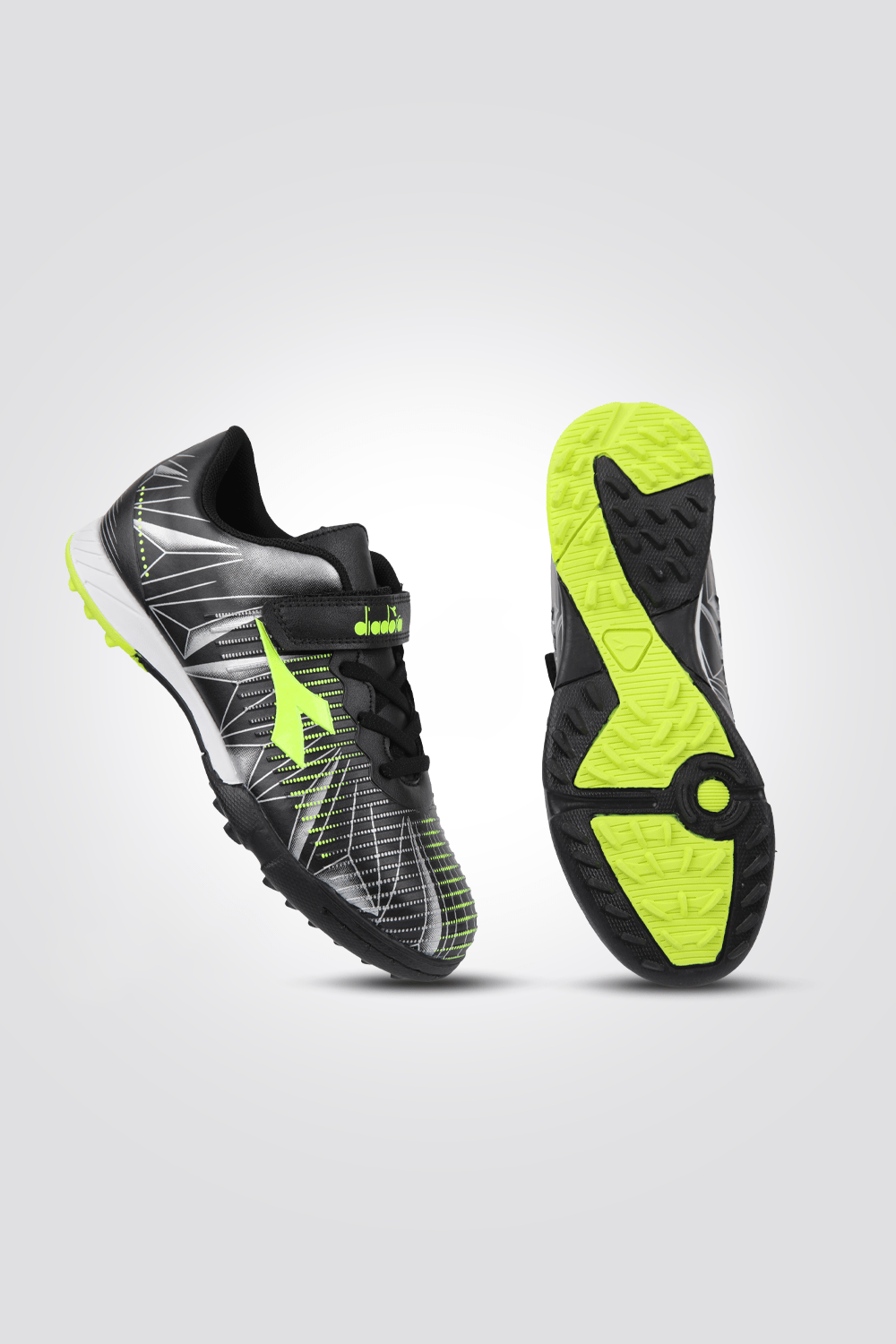 DIADORA - נעלי קטרגל לילדים בצבע שחור וליים - MASHBIR//365