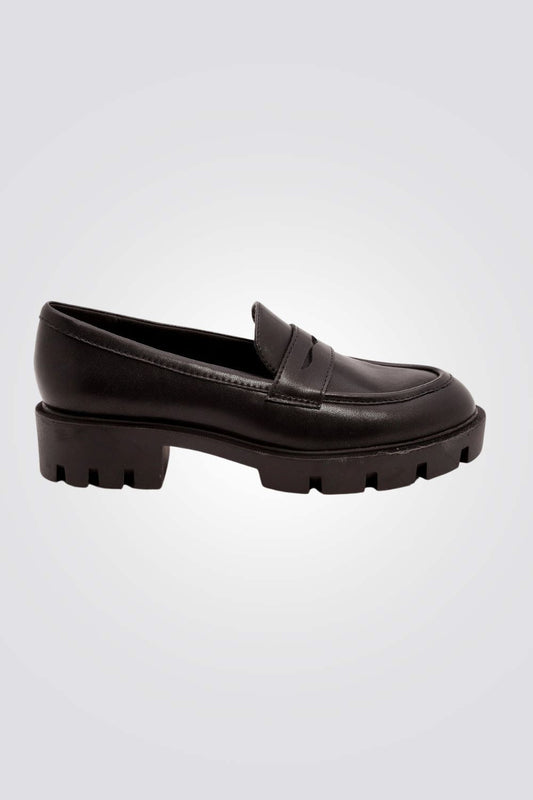 SEVENTYNINE - נעלי מוקסין ג'קי לנשים בצבע שחור - MASHBIR//365